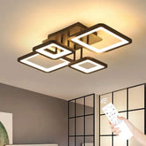 Plafonnier LED Moderne, 54W Luminaire Plafonnier Dimmable avec Télécommande 3000K-6500K